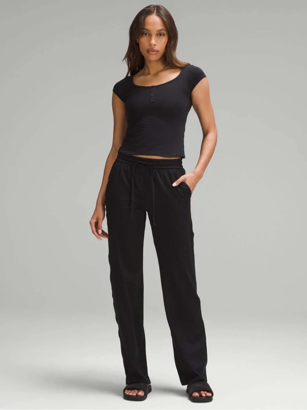 Lululemon Soft Jersey Straight-Leg Mid-Rise Pant *Regular
